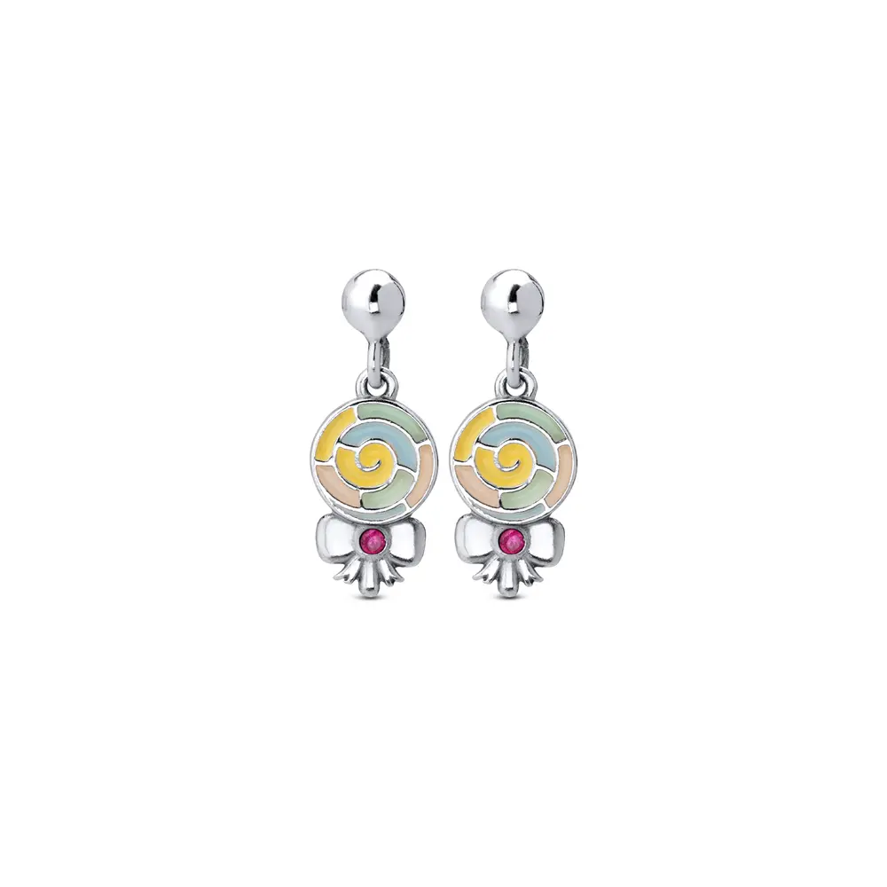 Brinco Prata Infantil Pirulito