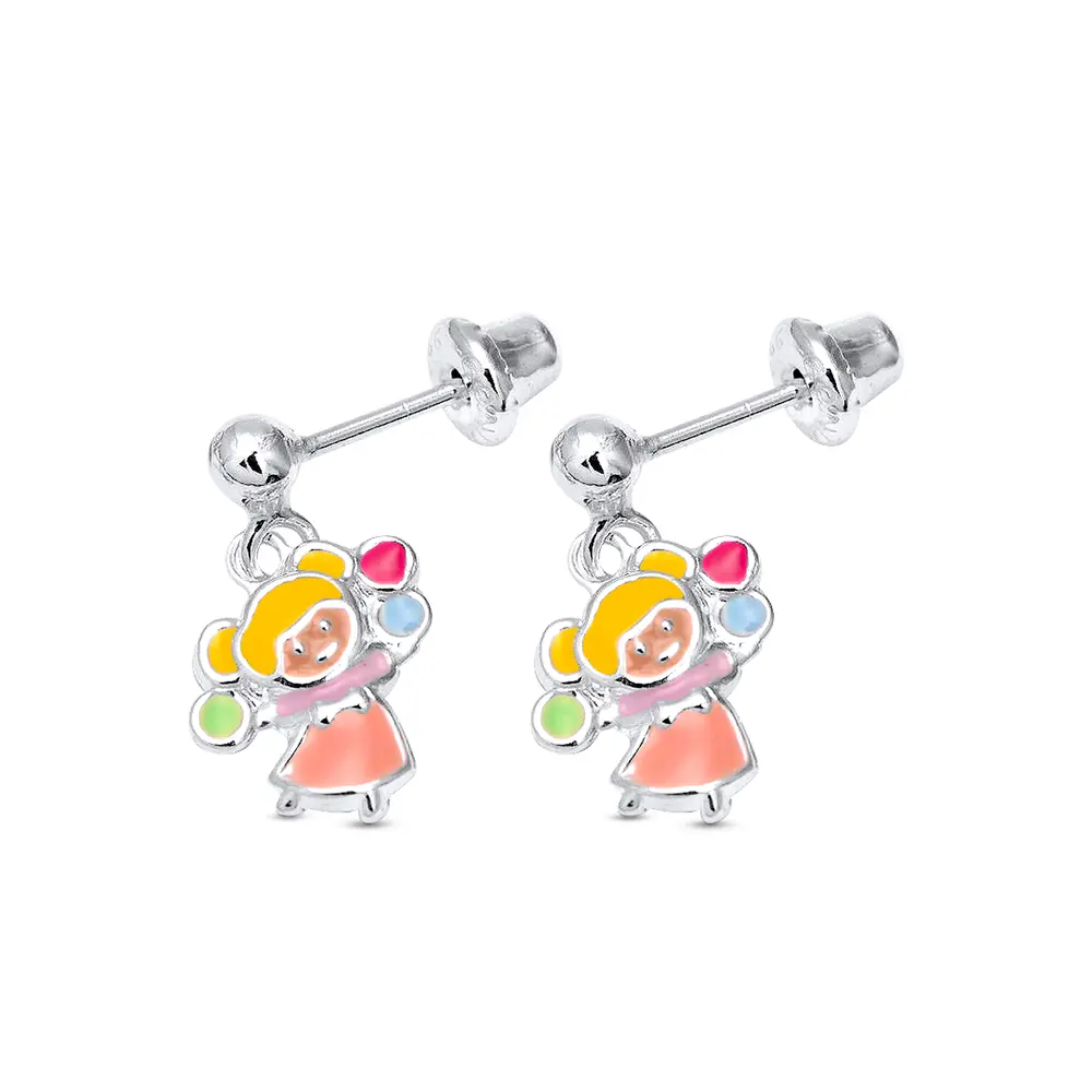 Brinco Prata Infantil Menina