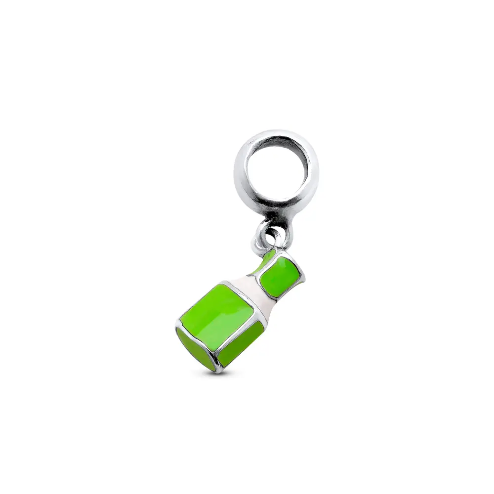 Berloque Prata Artcollection Vidro Esmalte