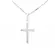 Pingente Prata Cruz Com Zircônia