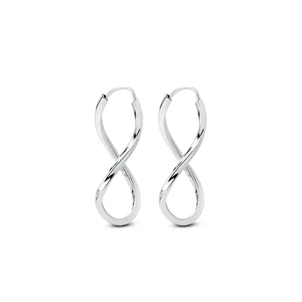 Brinco Prata Argola Ondulada M