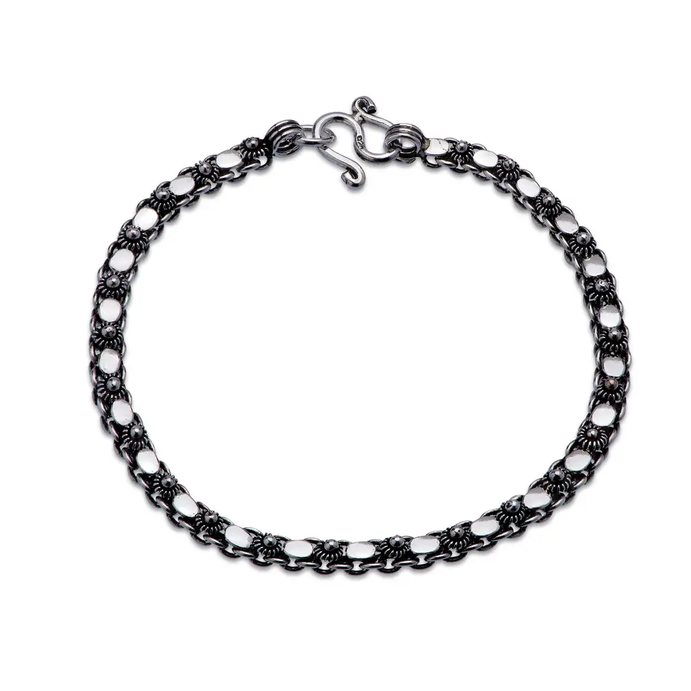 Pulseira Prata Envelhecida Pikun