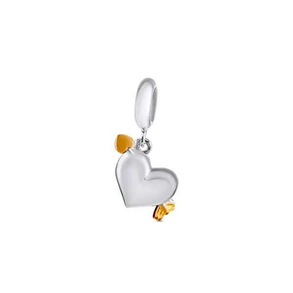 Berloque Prata Art Collection Coração Com Flecha