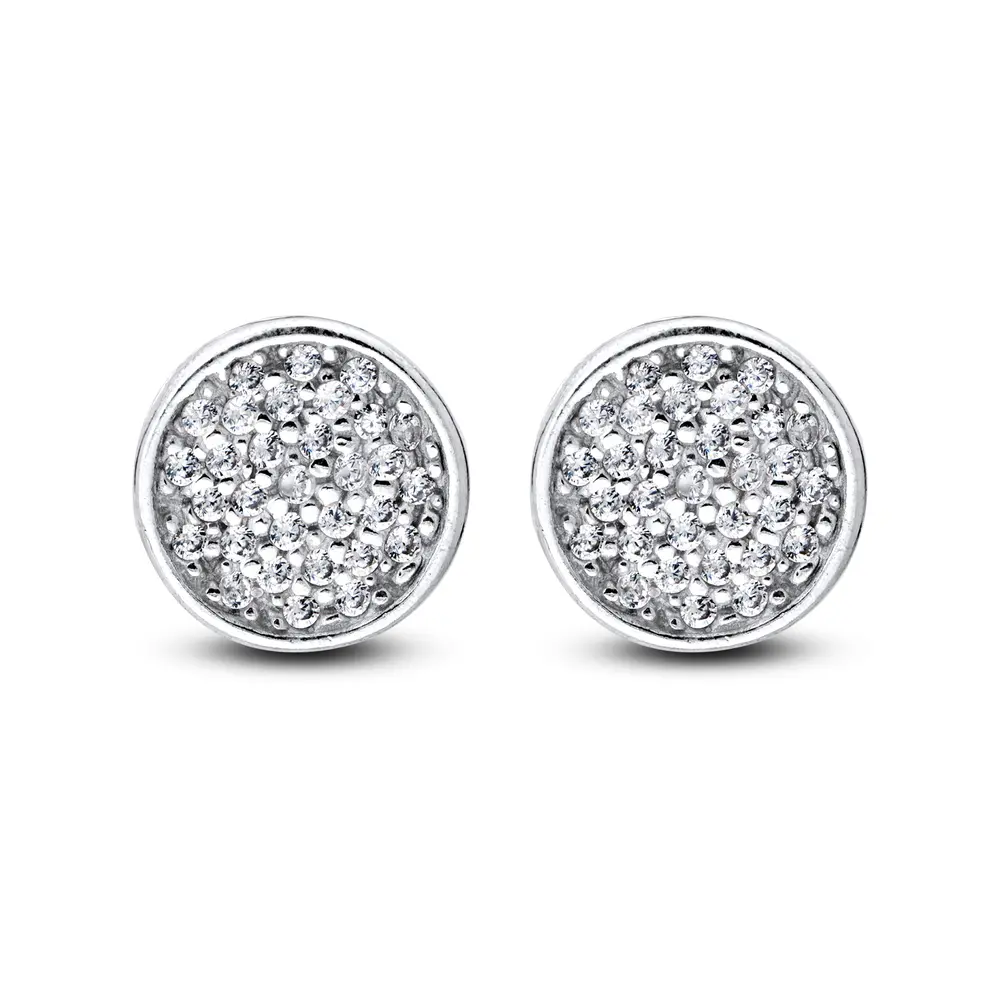Brinco Prata Zircônia