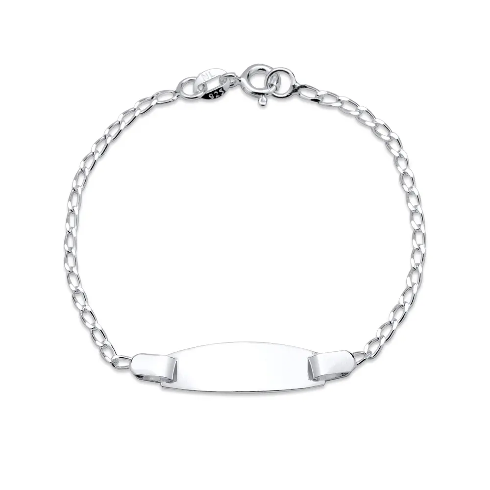 Pulseira Prata Placa Lisa
