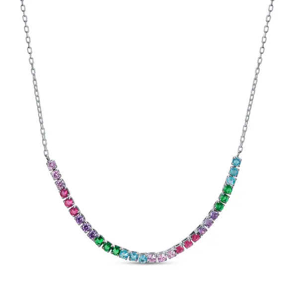 Choker Prata Leve Colors Riviera