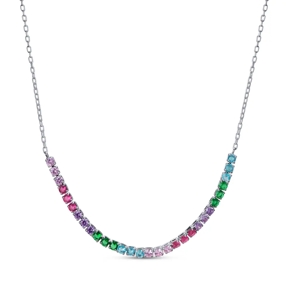 Choker Prata Leve Colors Riviera