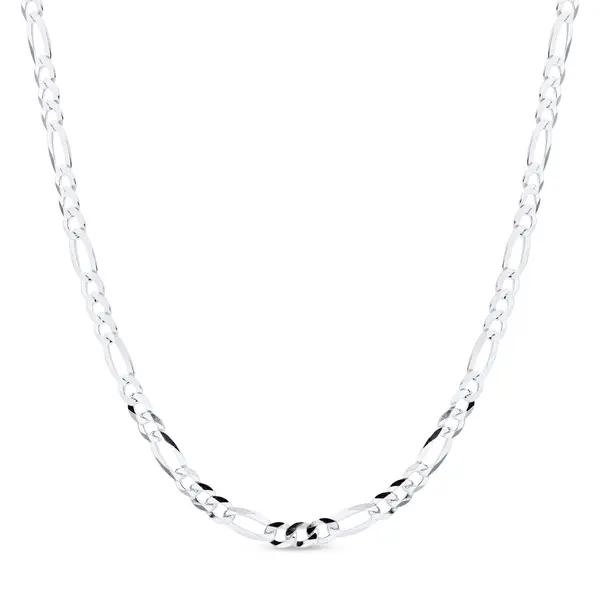 Corrente Prata Masculina Figaro 70cm 5mm