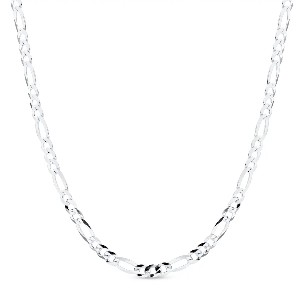Corrente Prata Masculina Figaro 70cm 5mm