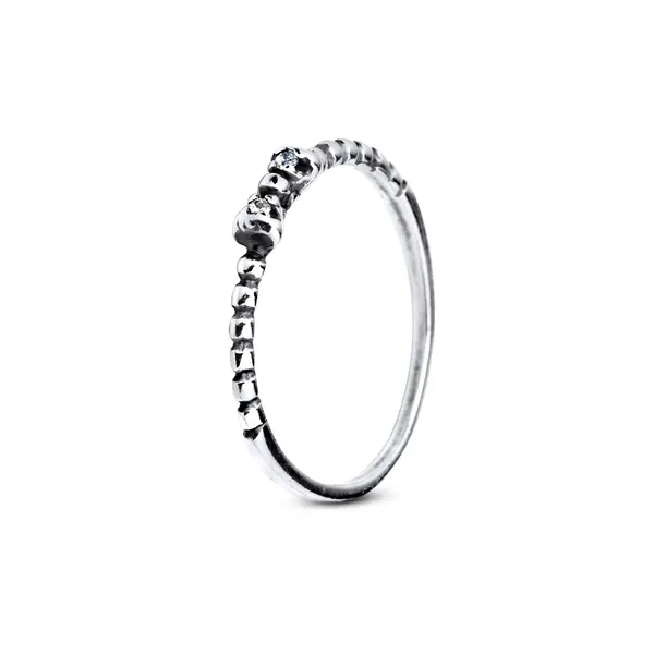 Anel Prata Envelhecido Com Laço