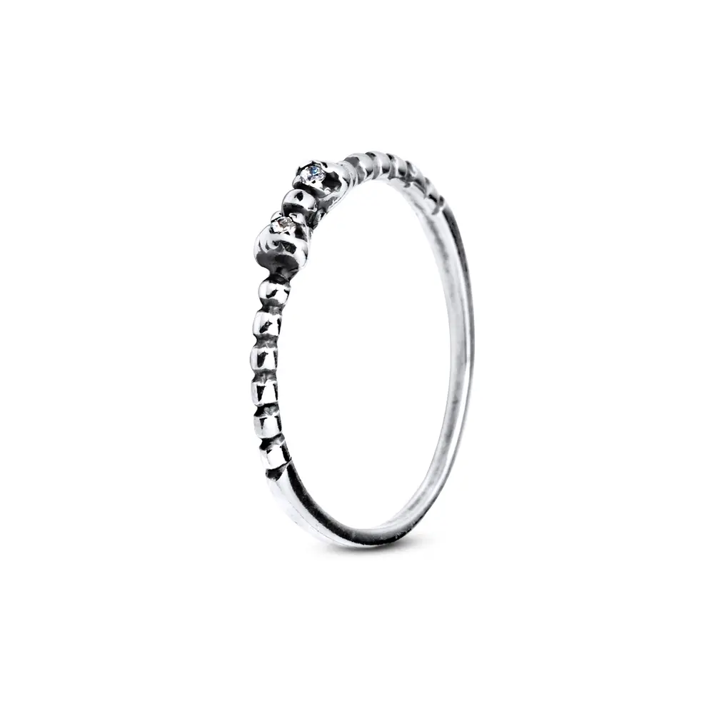 Anel Prata Envelhecido Com Laço