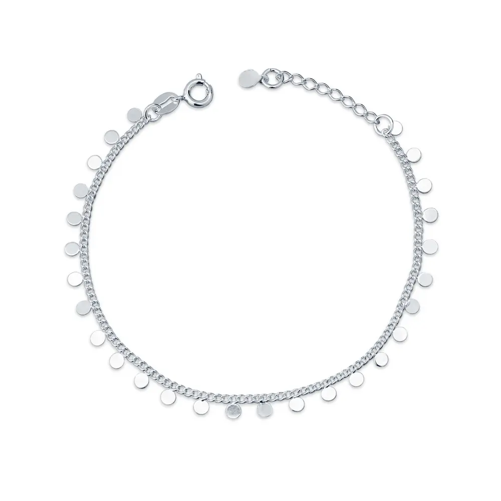 Pulseira Prata Leve Mini Bolinhas