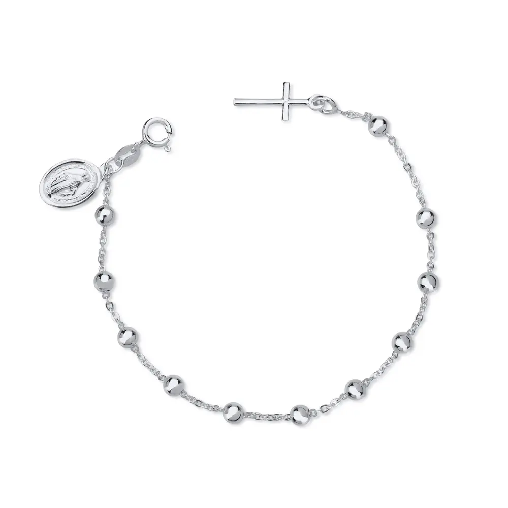 Pulseira Prata Terço