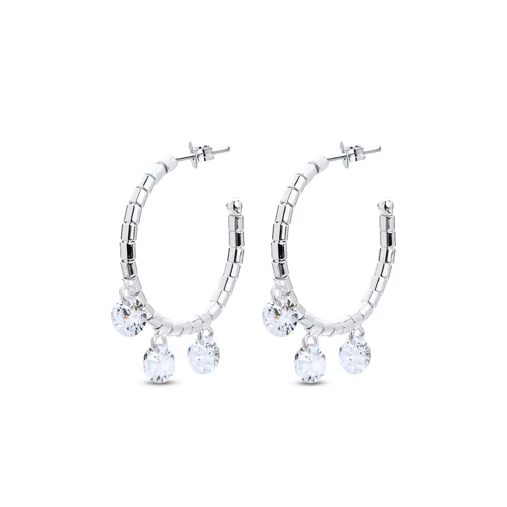 Brinco Prata Leve Encanto Argola