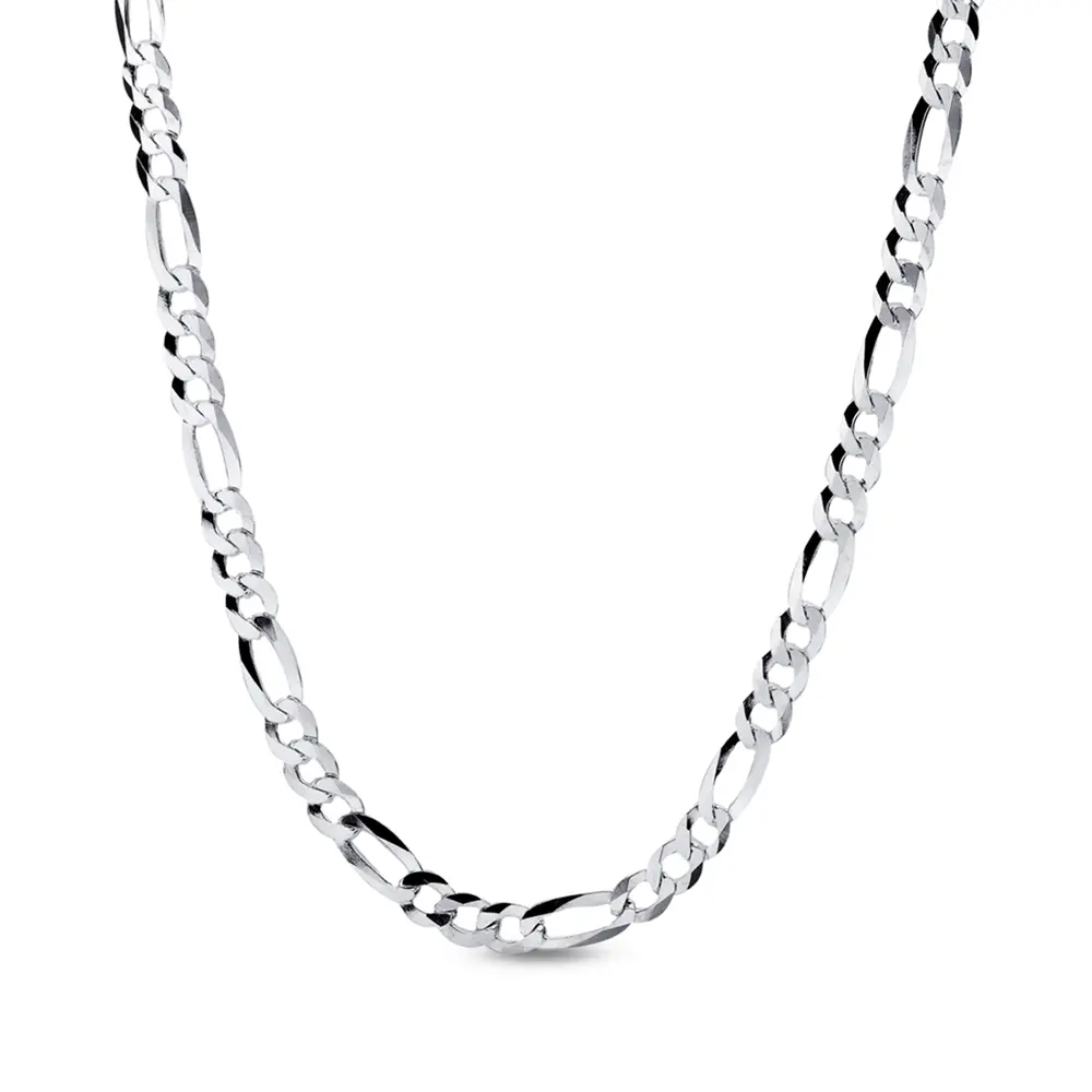 Corrente Prata Masculina Figaro 60cm 5mm