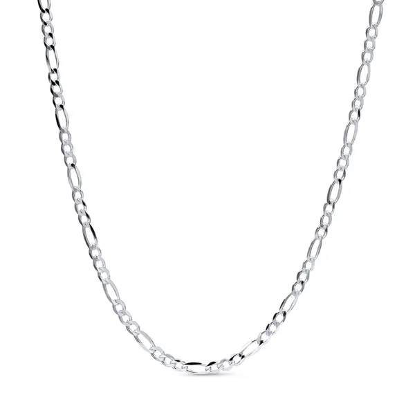 Corrente Prata Masculina Figaro 70cm 4mm