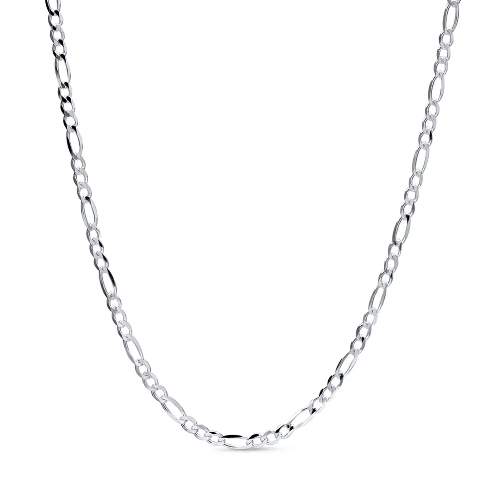 Corrente Prata Masculina Figaro 70cm 4mm