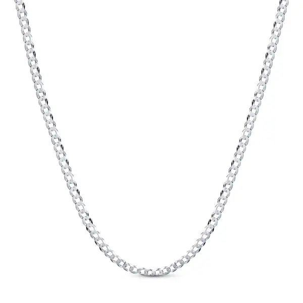 Corrente Prata Masculina Grumet 70cm 4mm