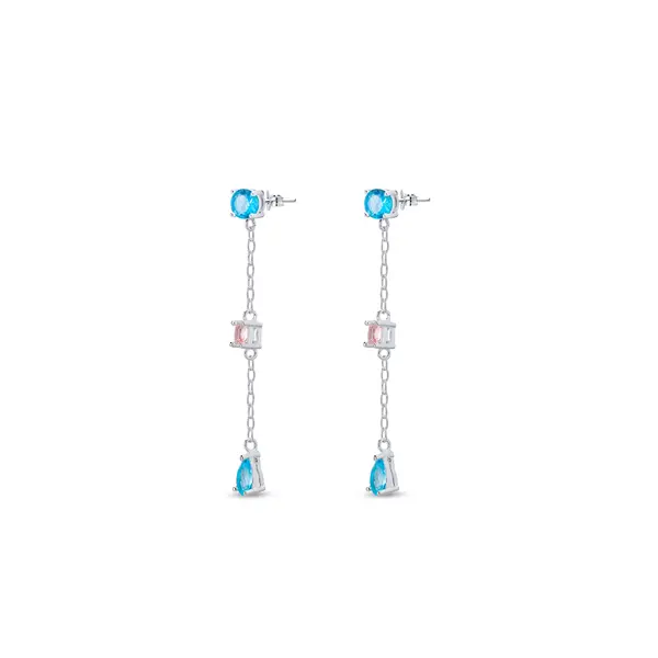 Brinco Prata Leve Colors Shapes Fio