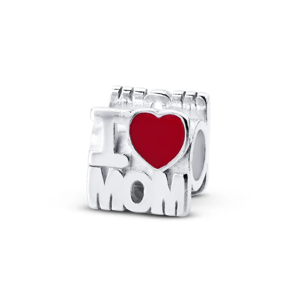 Berloque Prata Art Collection I Love Mom