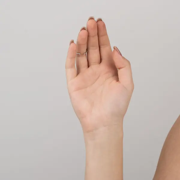 Anel Prata Rodinado Aberto Com Coração