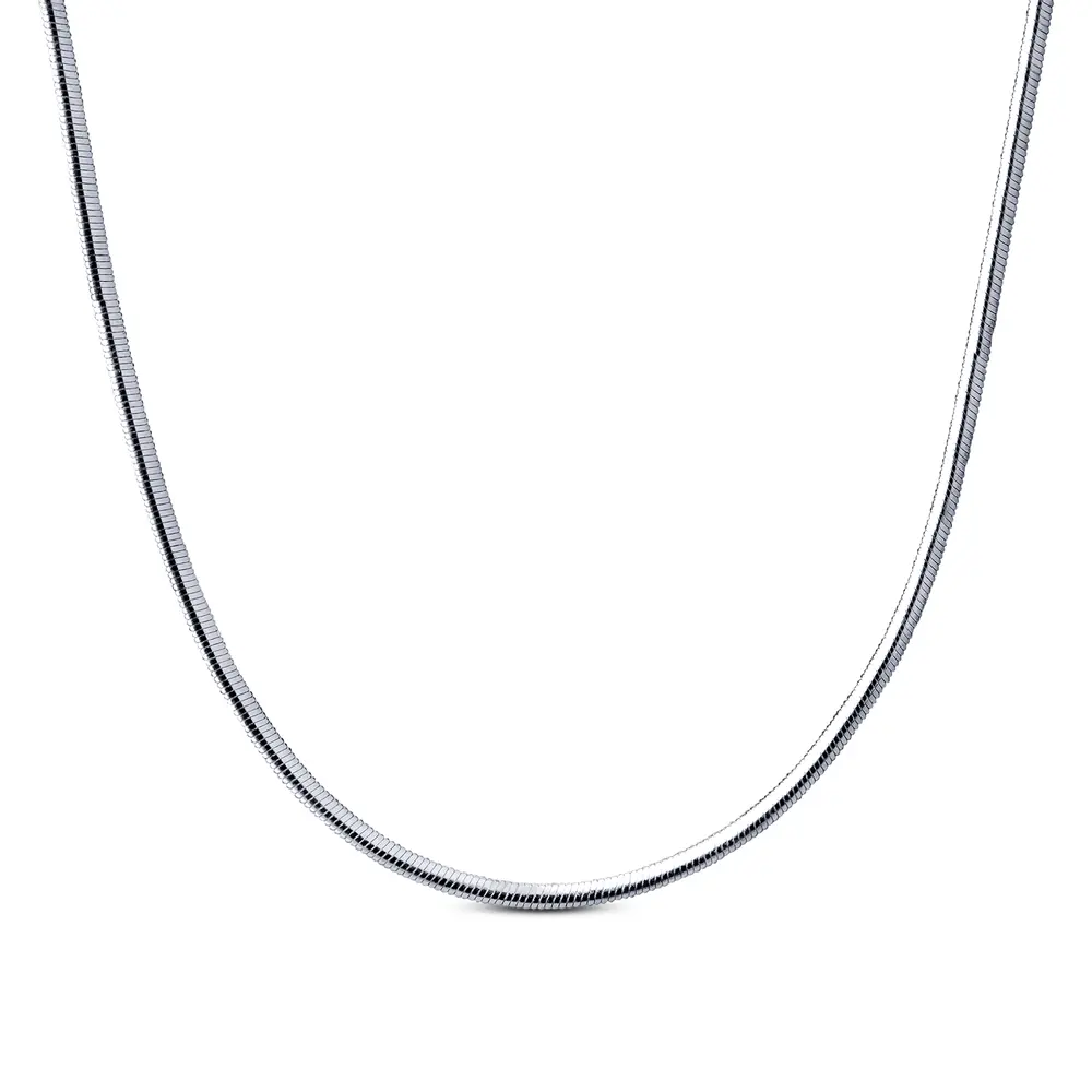 Gargantilha Prata Rabo De Rato 40Cm