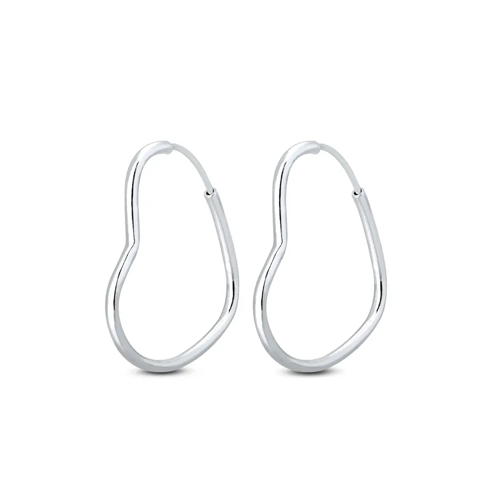 Brinco Argola Coração Pequeno