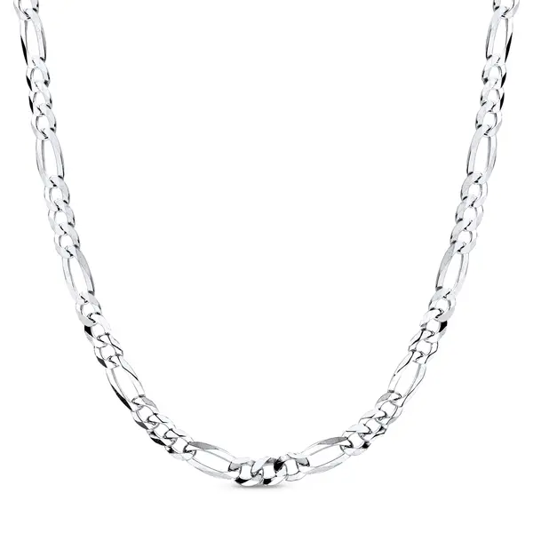 Corrente Prata Masculina Figaro 70cm 3mm