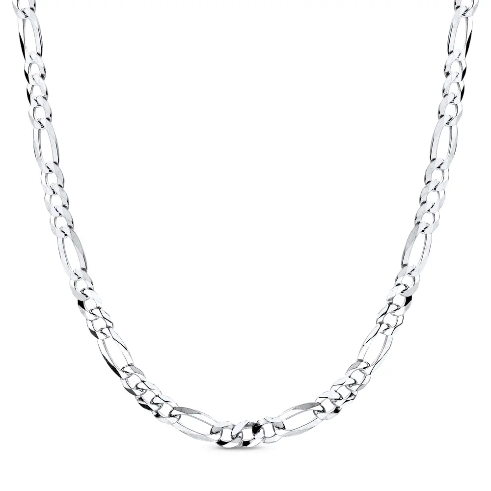 Corrente Prata Masculina Figaro 70cm 3mm