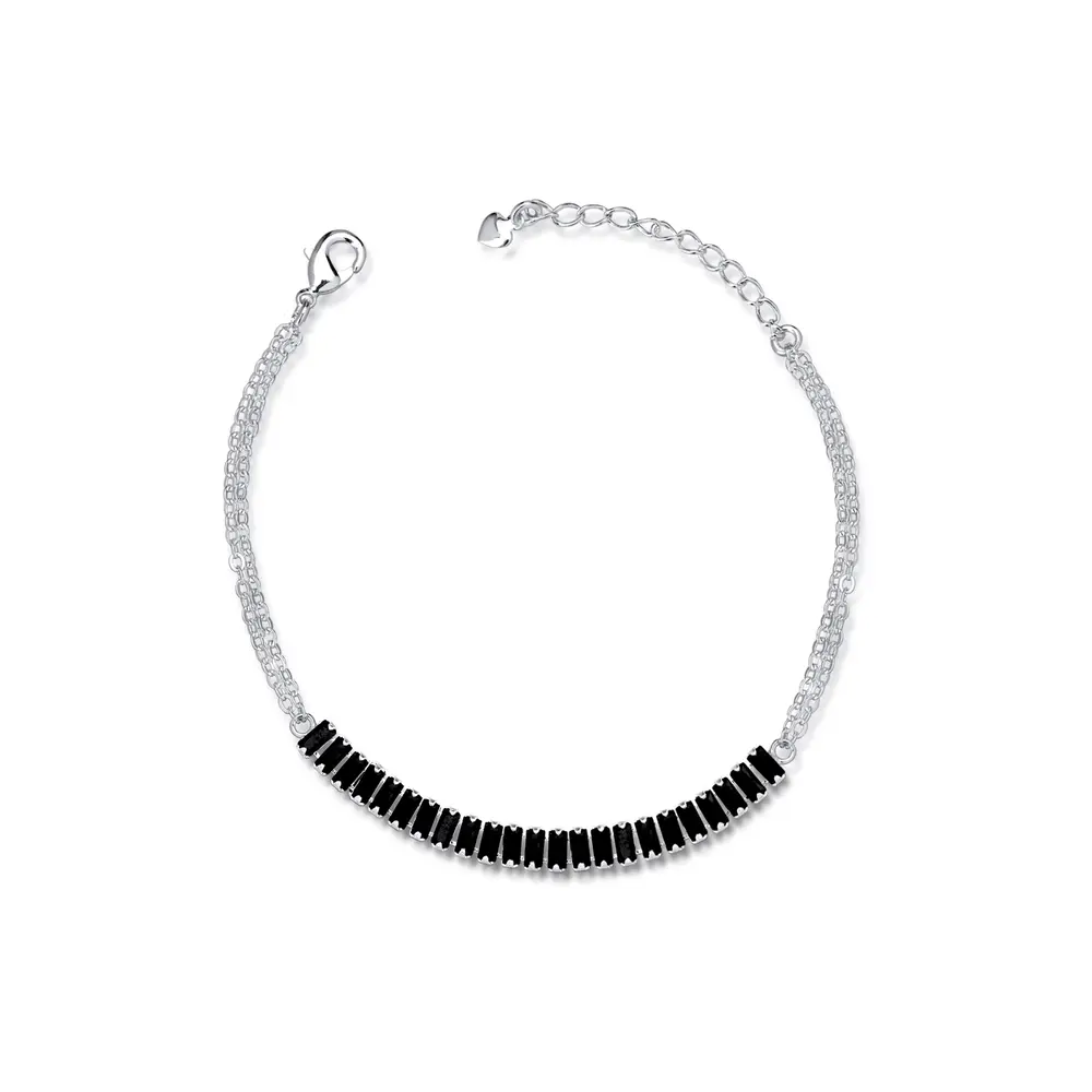 Pulseira Prata Leve Amour Noir