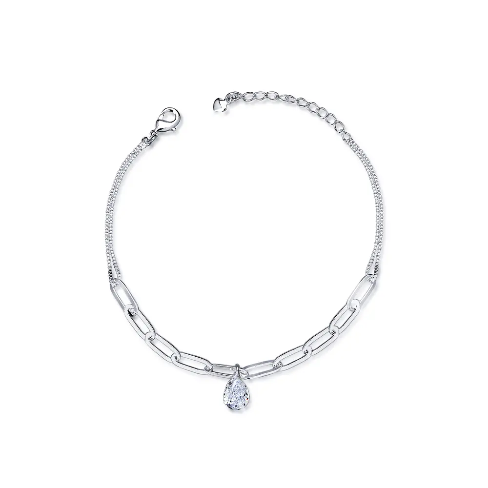Pulseira Prata Leve Amour Briller