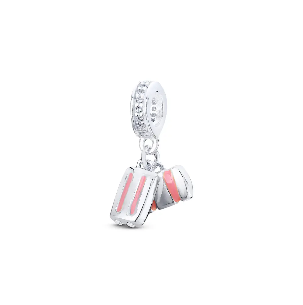 Berloque Prata Art Colection Malas De Viagem