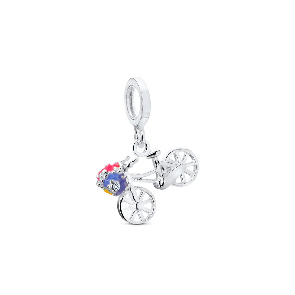 Berloque Prata Art Collection Bicicleta