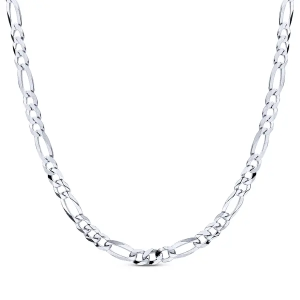 Corrente Prata Masculina Figaro 60cm 5mm