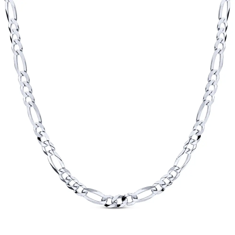 Corrente Prata Masculina Figaro 60cm 5mm