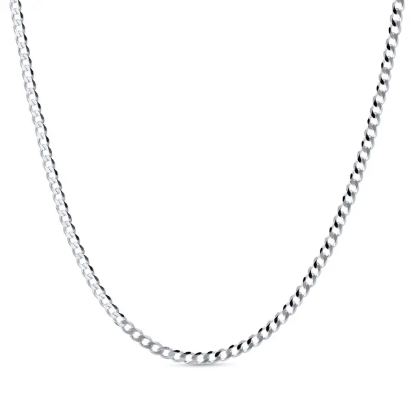 Corrente Prata Masculina Grumet 70cm 4mm