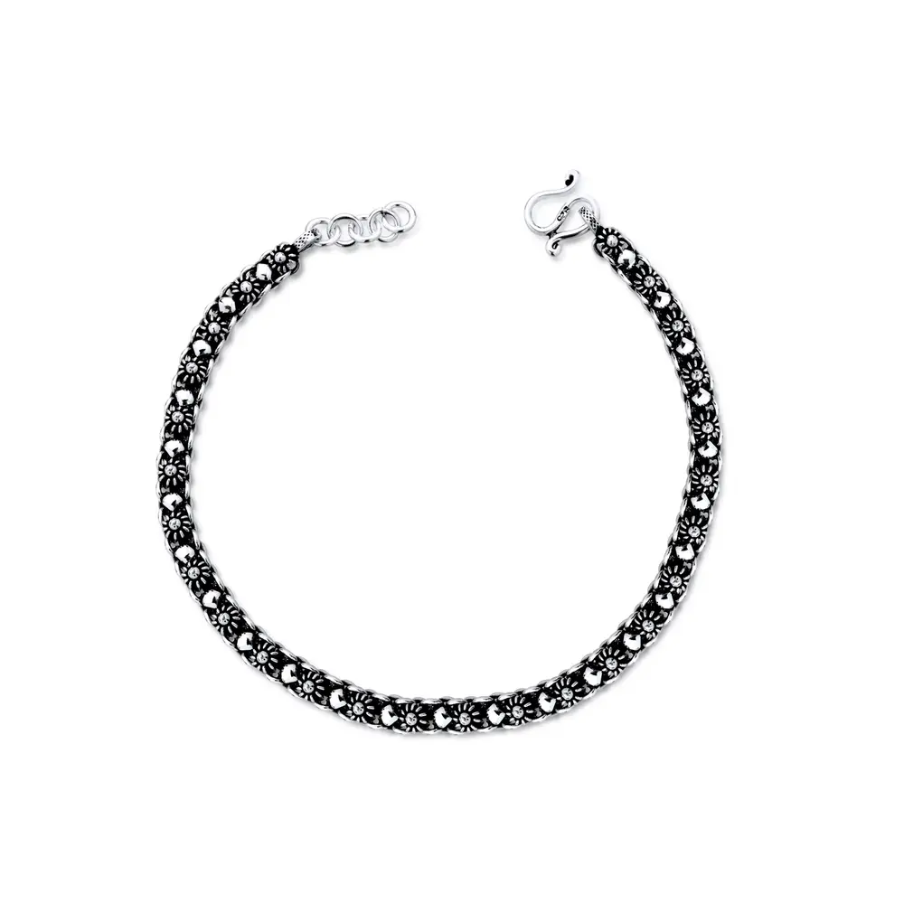 Pulseira Prata Envelhecida Pikun