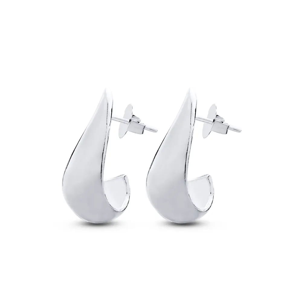 Brinco Prata Gota Lisa
