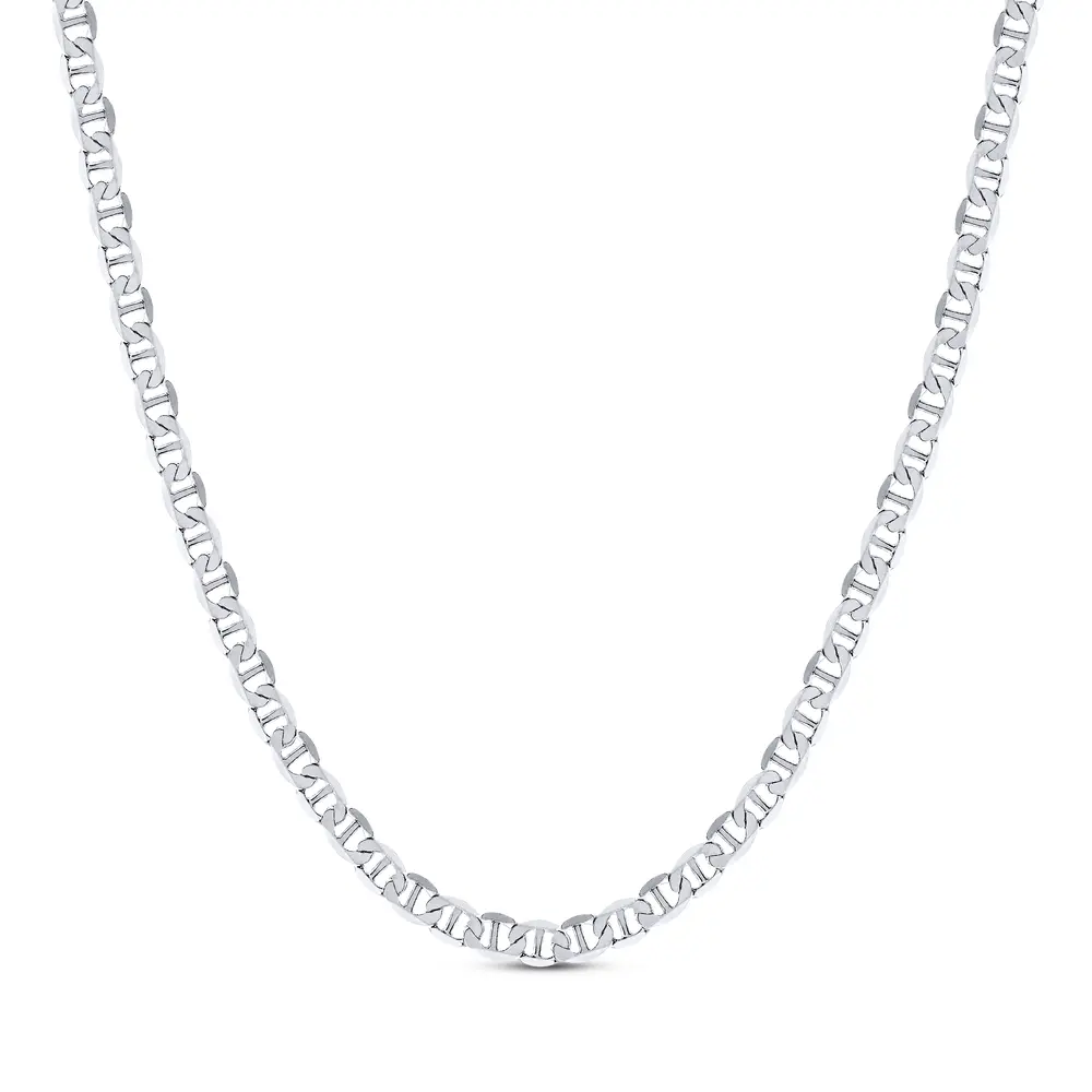 Corrente Prata Masculina Marina 60cm 4mm