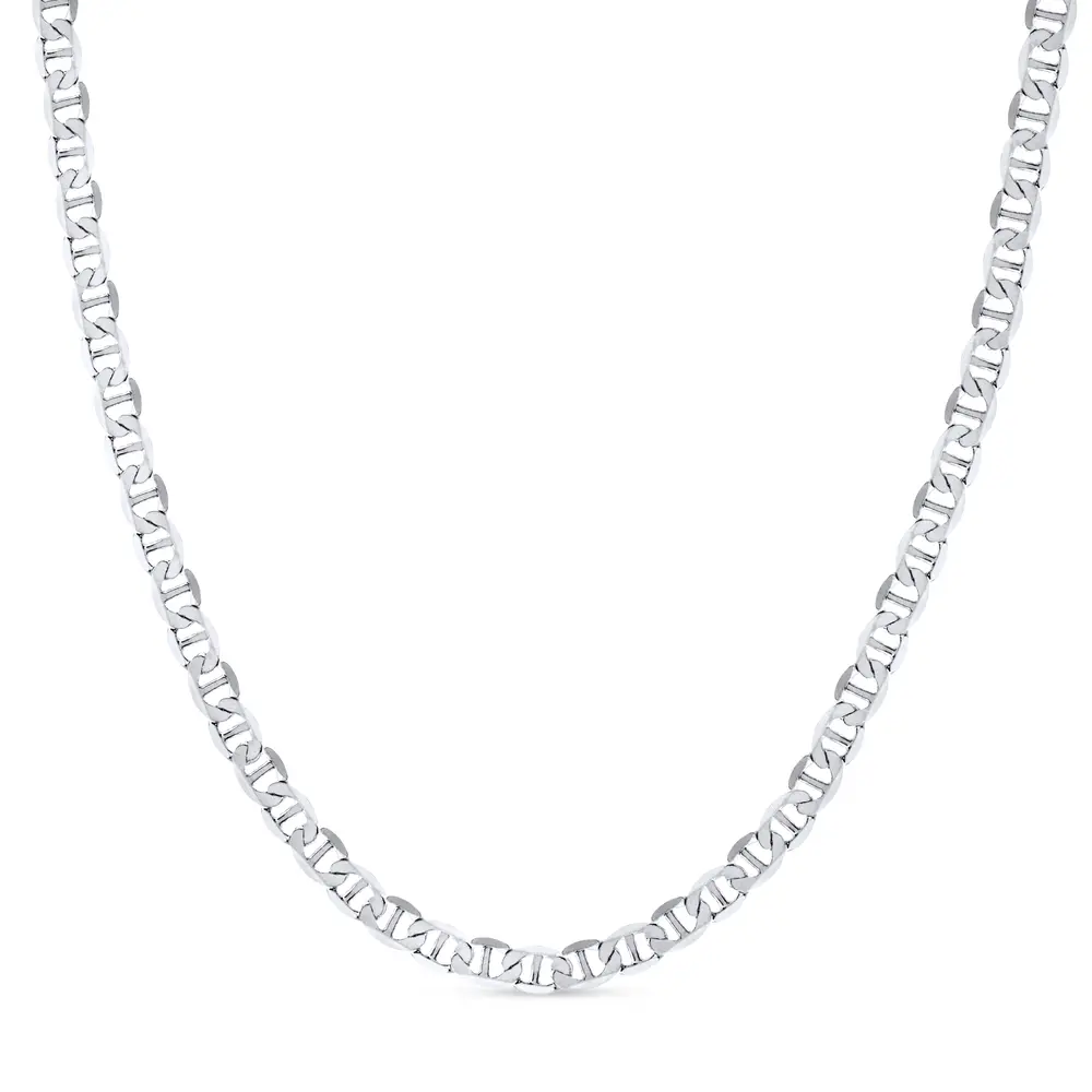 Corrente Prata Masculina Marina 70cm 4mm