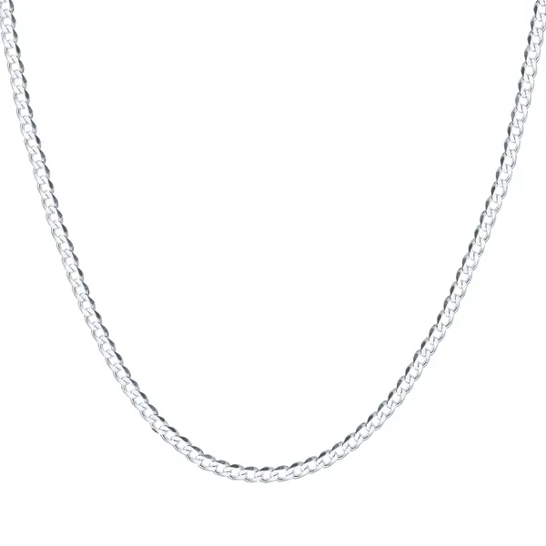 Corrente Prata Masculina Grumet 70 Cm