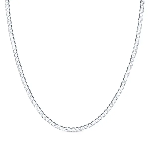 Corrente Prata Masculina Grumet 70cm 4mm