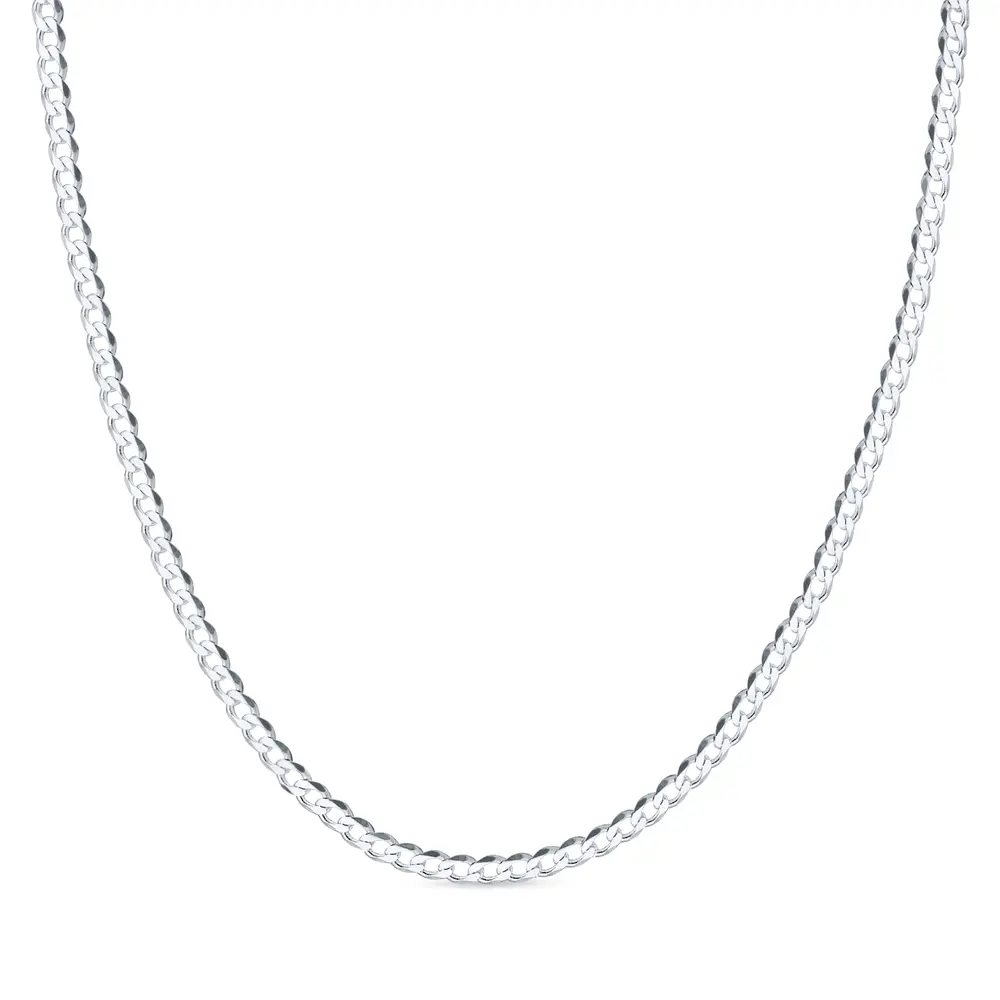 Corrente Prata Masculina Grumet 70cm 4mm