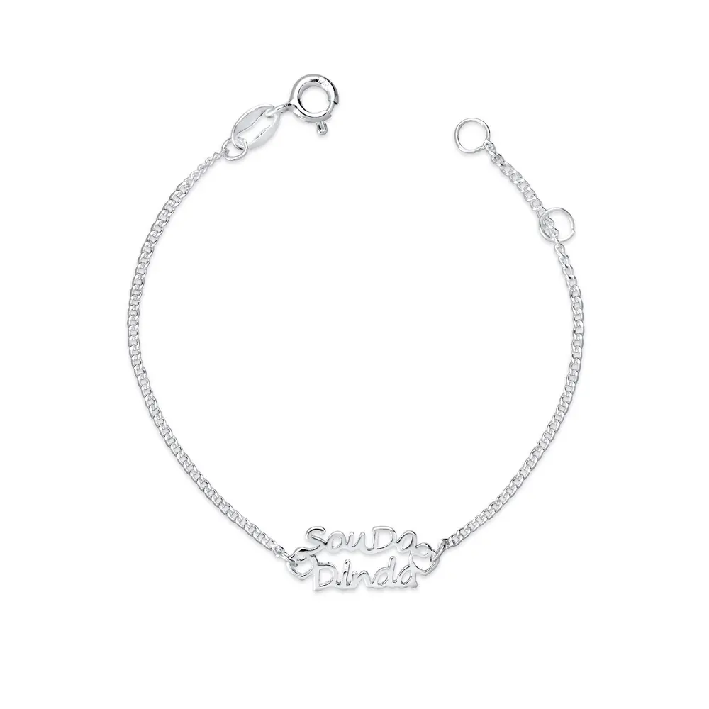 Pulseira Prata Sou Da Dinda