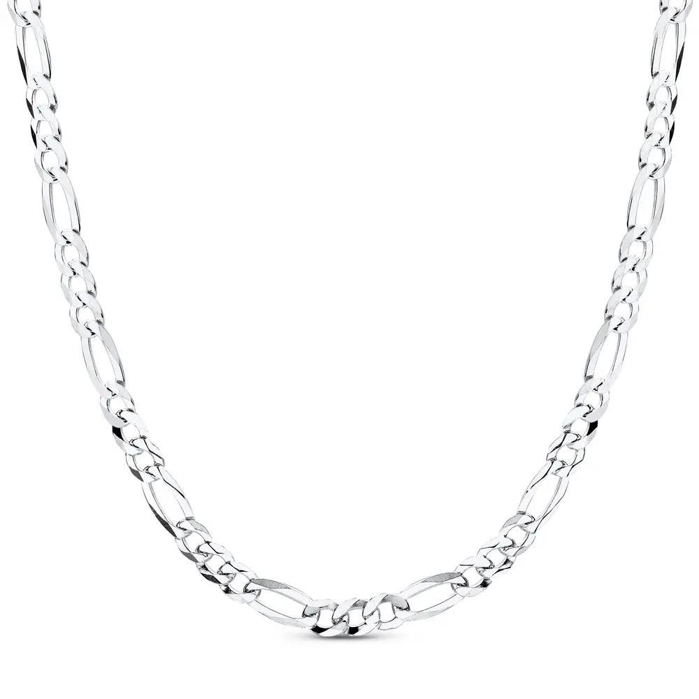 Corrente Prata Masculina Figaro 70cm 6mm