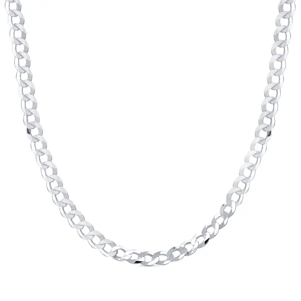 Corrente Prata Masculina Grumet 60cm 7mm