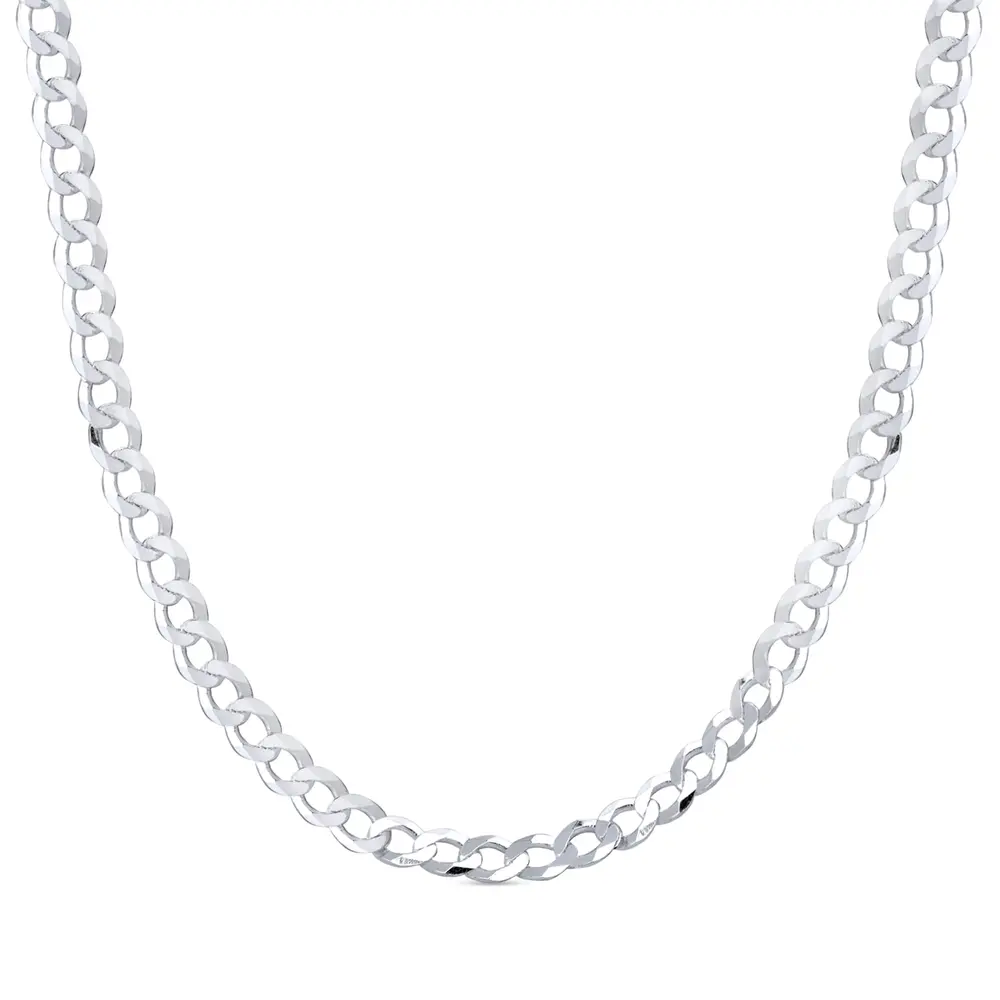 Corrente Prata Masculina Grumet 60cm 7mm