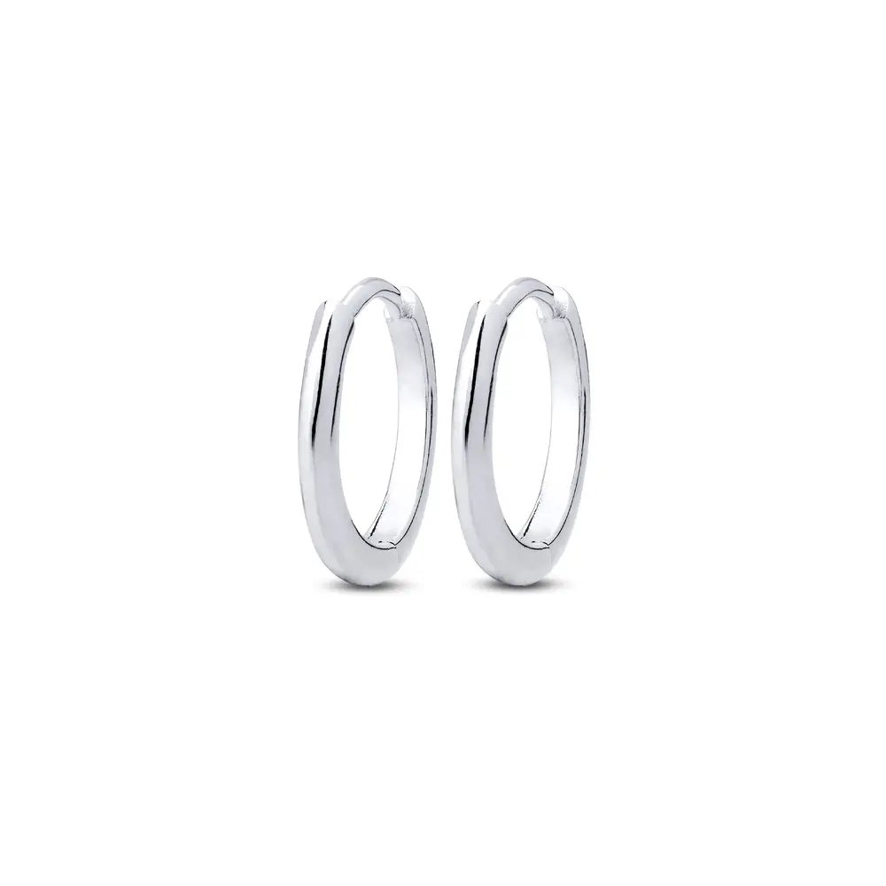 Brinco Prata Argola Lisa Click