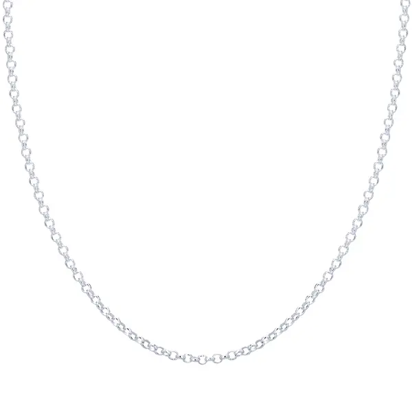 Corrente Prata Masculina Grumet 60 Cm