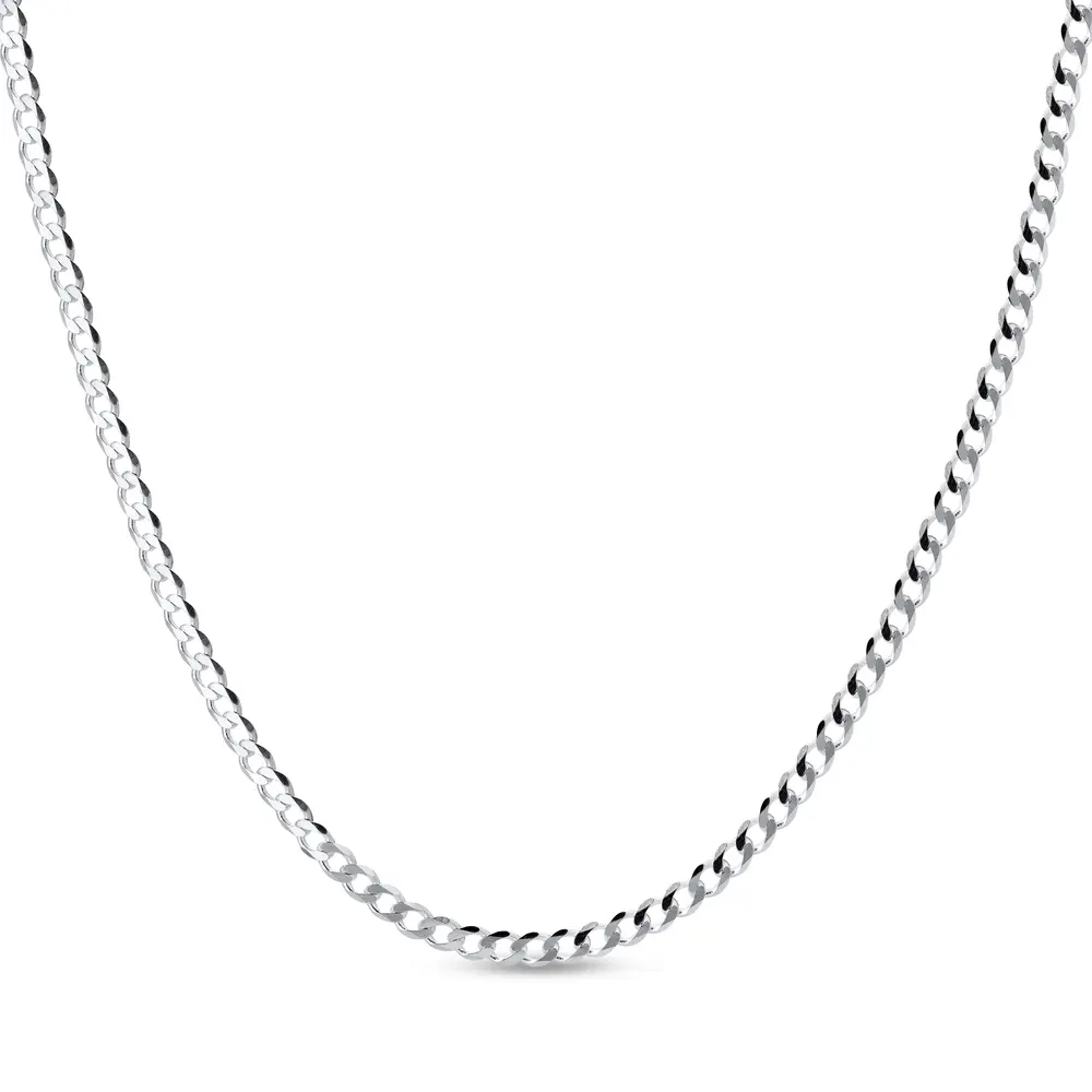 Corrente Prata Masculina Grumet 60cm 3mm